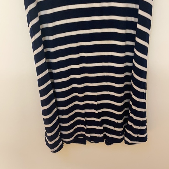 Lovers + Friends Striped White and Blue Short Casual T-Shirt Dress - Picture 4 of 7